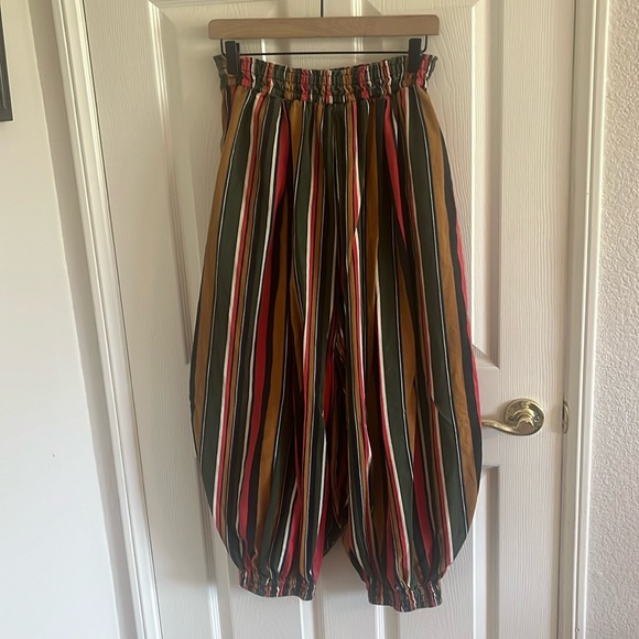 Free People Pants - Free People Striped 100% Cotton Balloon Leg Pants